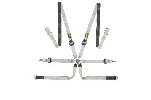 OMP ARNES EN DYNEEMA® PARA SALOON - 6 PUNTOS - PULL UP. ERGAL AJUSTE - NEGRO/BLANCO - OMP original APEXCORSE imagen 1