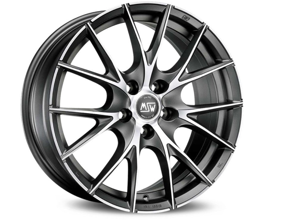 OZ LLANTA MSW MSW 25 7x16 ET37 4x100 TITANIO MATE PULIDO KBA NAD