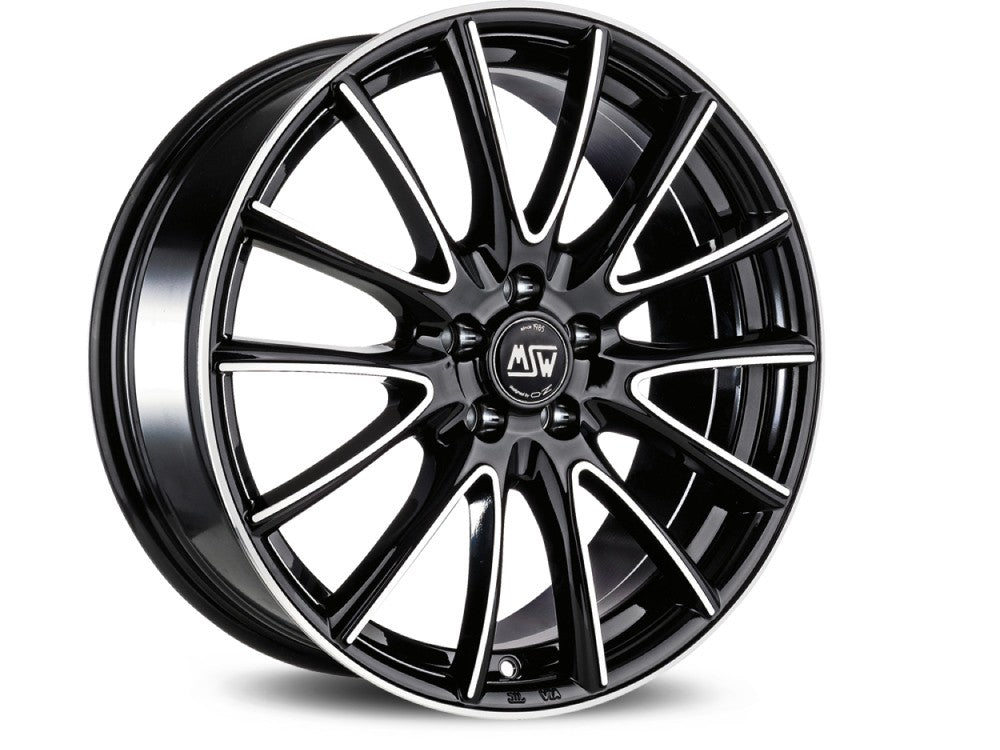 OZ LLANTA MSW MSW 86 6.5x16 ET42 5x108 BLACK FULL POLISHED (GBFP) KBA NAD