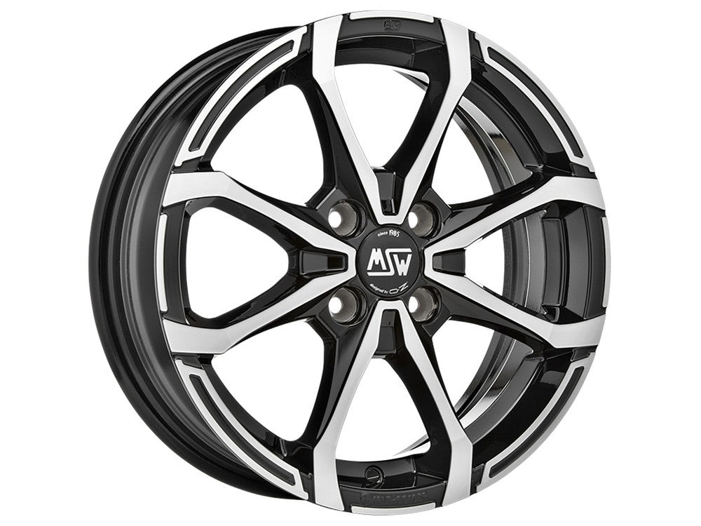 OZ LLANTA MSW MSW X4 6x16 ET44 4x100 BLACK FULL POLISHED (GBFP)