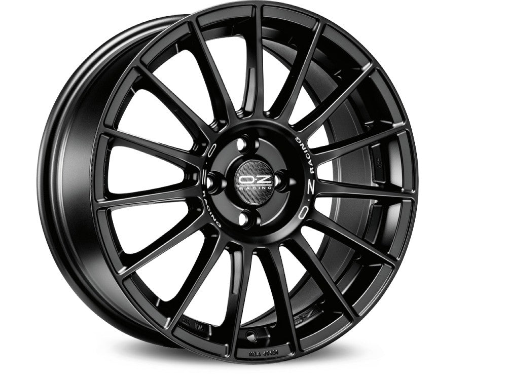 OZ LLANTA OZ SUPERTURISMO LM 7,5x17 ET35 4x100 MATT BLACK SILVER LETTERING KBA NAD