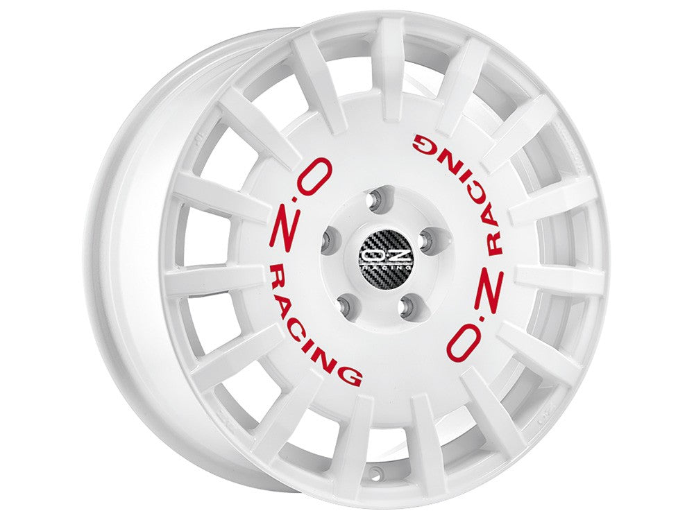 OZ LLANTA OZ RALLY RACING 8x17 ET25 4x108 WHITE RED LETTERING