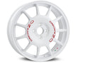 OZ LLANTA OZ LEGGENDA 7x17 ET42 4x100 WHITE RED LETTERING KBA NAD