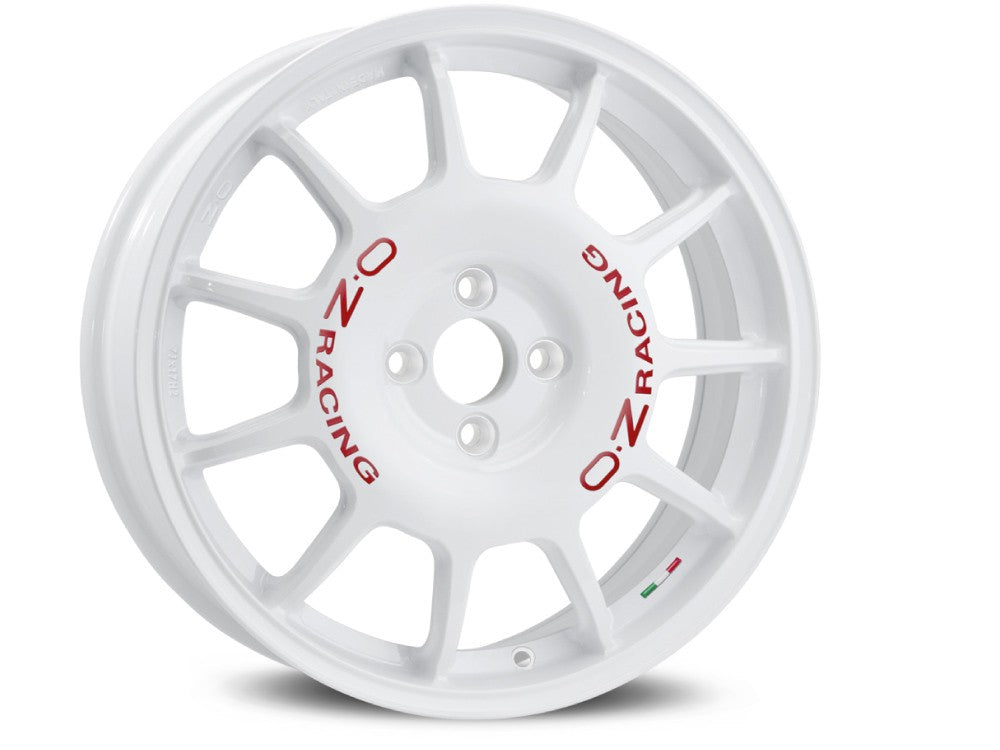 OZ LLANTA OZ LEGGENDA 7x17 ET42 4x100 WHITE RED LETTERING KBA NAD