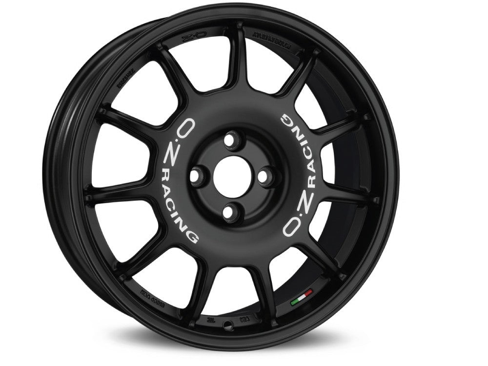 OZ LLANTA OZ LEGGENDA 7x17 ET42 4x108 MATT BLACK WHITE LETTERING KBA