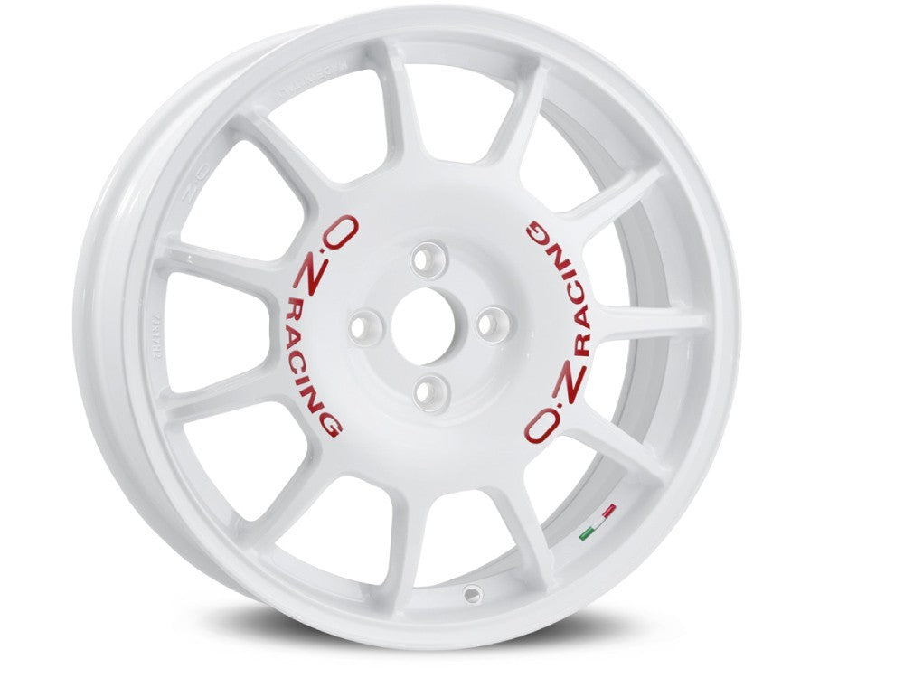 OZ LLANTA OZ LEGGENDA 7x17 ET42 4x108 WHITE RED LETTERING KBA