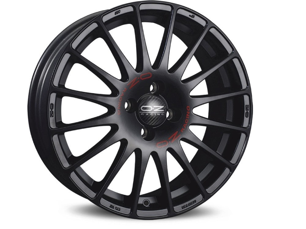 OZ LLANTA OZ SUPERTURISMO GT 7x17 ET48 4x108 NEGRO MATE RED LETTERING KBA VIA NAD
