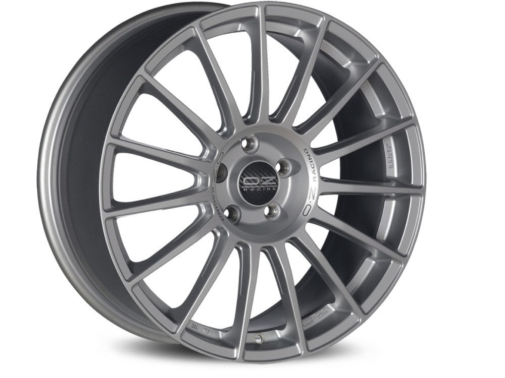 OZ LLANTA OZ SUPERTURISMO LM 8,5x19 ET34 5x120 MATT RACE SILVER BLACK LETTERING KBA