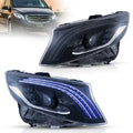 Faros delanteros VLAND 16-23 Mercedes Benz Metris / Vito 3th Gen (W447) LED Matrix negros — LED E-Mark | imagen 1