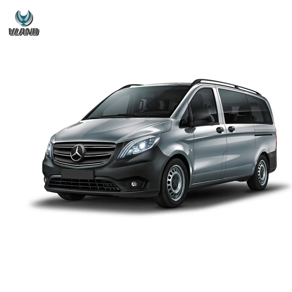 Faros delanteros VLAND 16-23 Mercedes Benz Metris / Vito 3th Gen (W447) LED Matrix negros — LED E-Mark | imagen 9