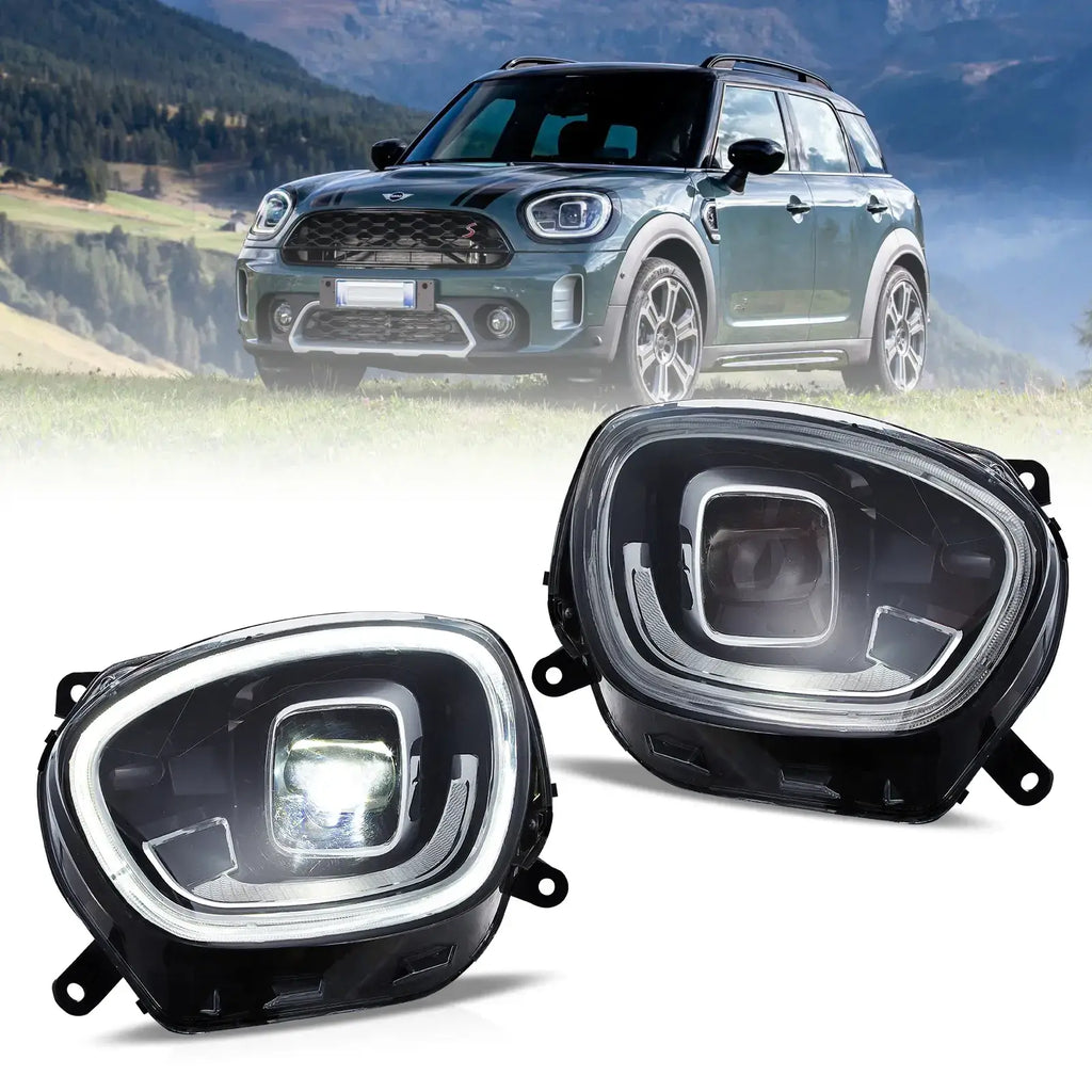 Faros delanteros VLAND 17-20 Mini Countryman F60 Full LED proyector Bi-LED — LED E-Mark | imagen 1