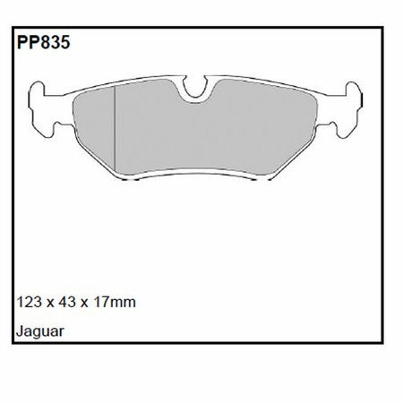 Pastillas de freno Black Diamond Rayado 12 BDPP835 para Jaguar Sovereign (83-94)