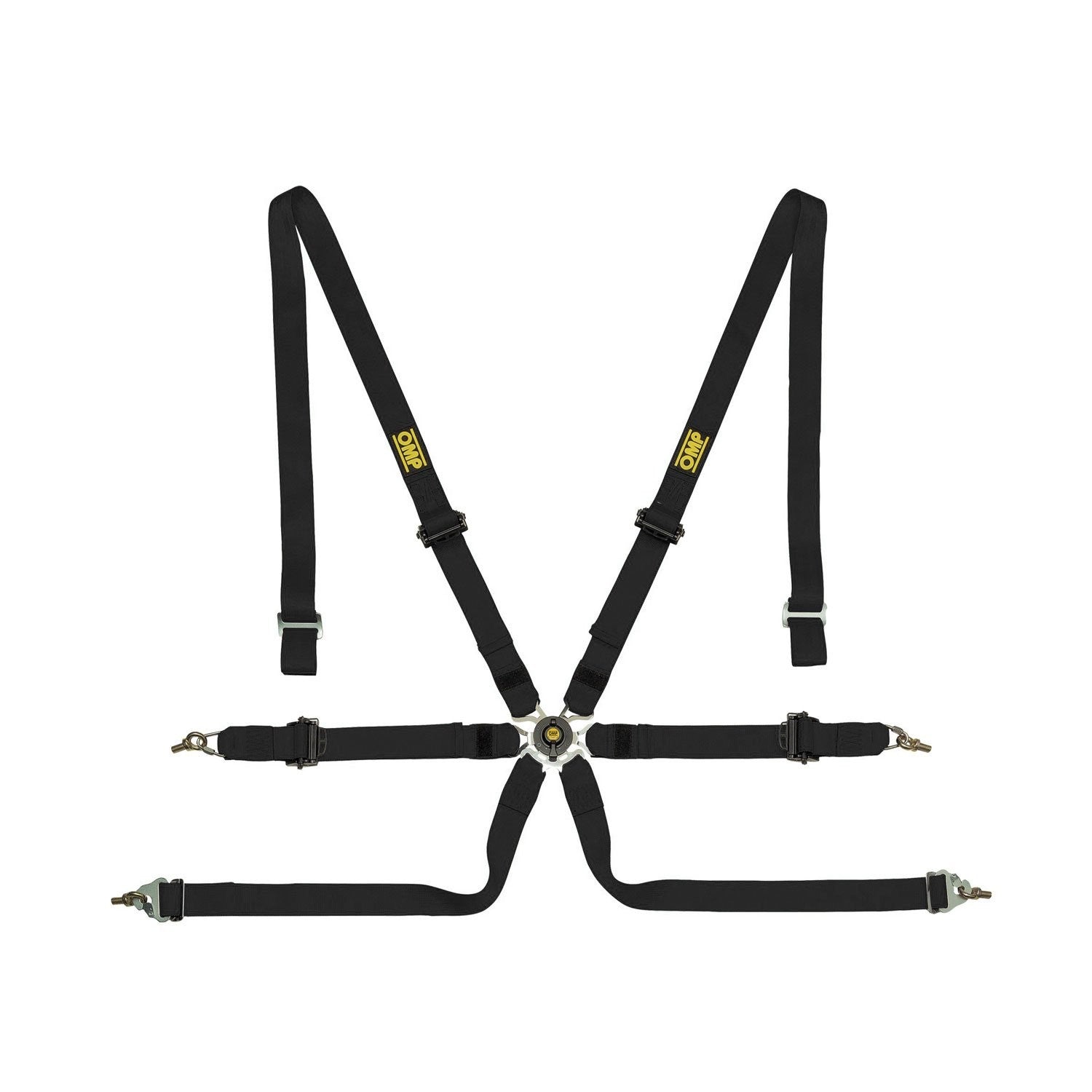 OMP ARNES EN POLYESTER PARA SALOON - 6 PUNTOS - PULL UP. ERGAL AJUSTE- NEGRO - OMP original APEXCORSE imagen 1