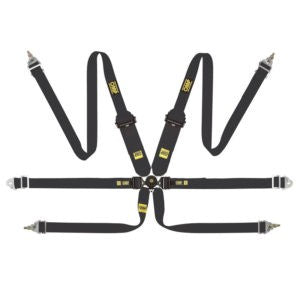 OMP ARNES EN POLYESTER PARA FORMULA - 6 PUNTOS - PULL UP. ERGAL AJUSTE- NEGRO - OMP original APEXCORSE imagen 1