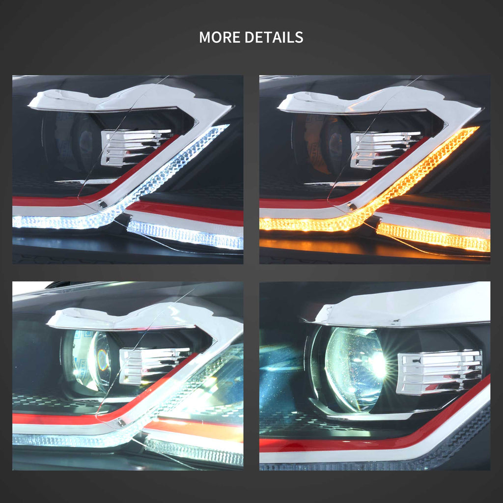 Faros delanteros VLAND 2009-2018 VW Polo MK5 6R 6C Full LED Golf MK7.5 Style — LED E-Mark | imagen 12