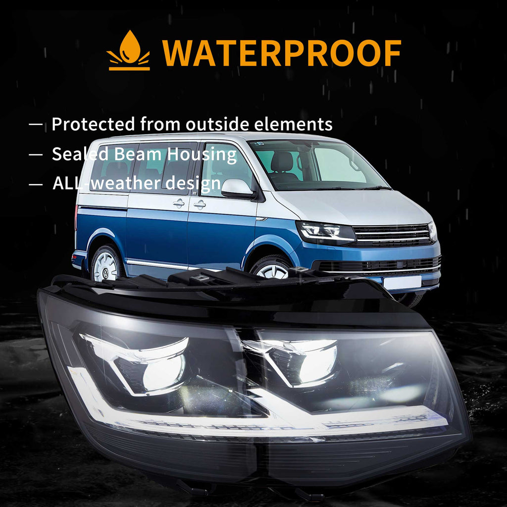 Faros delanteros VLAND VW Transporter T6 2015-2019 LED — LED E-Mark | imagen 6