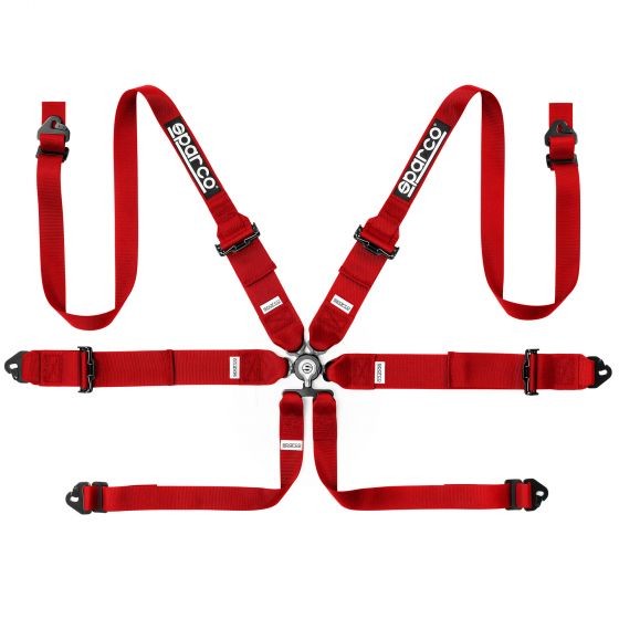 Sparco 6 Points Hanrness Rojo - Sparco original | APEXCORSE