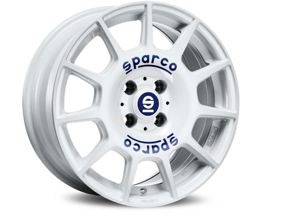 OZ LLANTA SPARCO WHEELS SPARCO TERRA 7X16 ET50 5X100 56,1 WHITE BLUE LETTERING