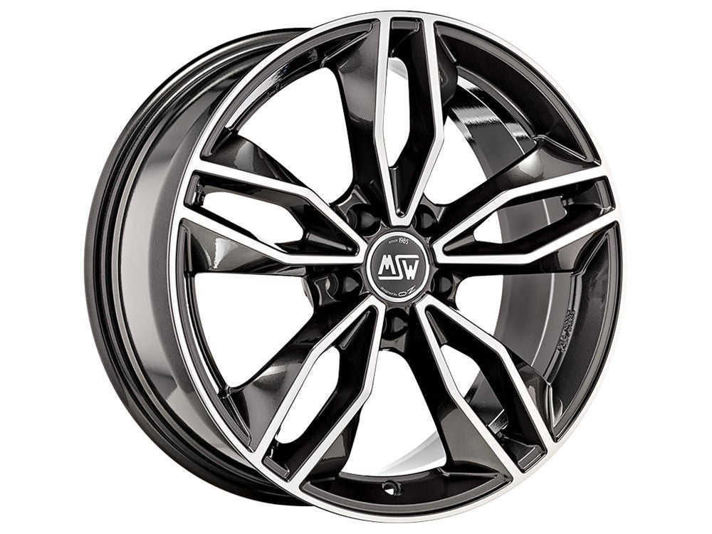 OZ LLANTA MSW MSW 71 8,5x19 ET46,50 5x114,30 73 GRIS OSCURO BRILLANTE PULIDO