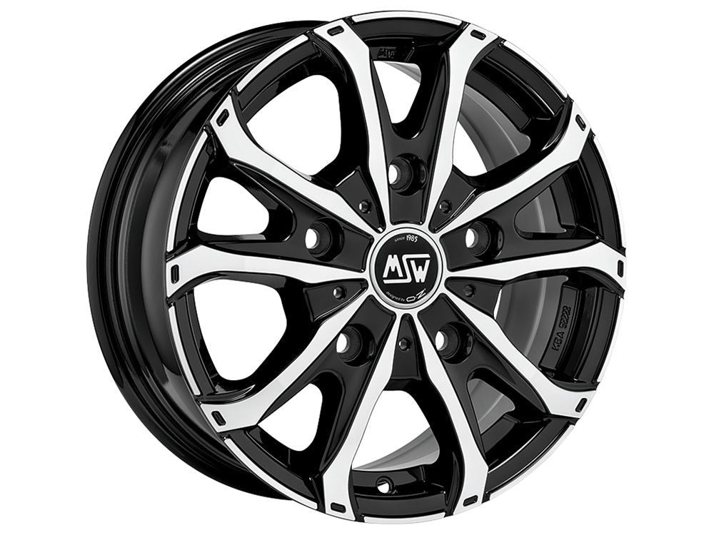 OZ LLANTA MSW MSW 48 VAN 6,5x16 ET55 5x130 89,1 NEGRO PULIDO (GBFP)