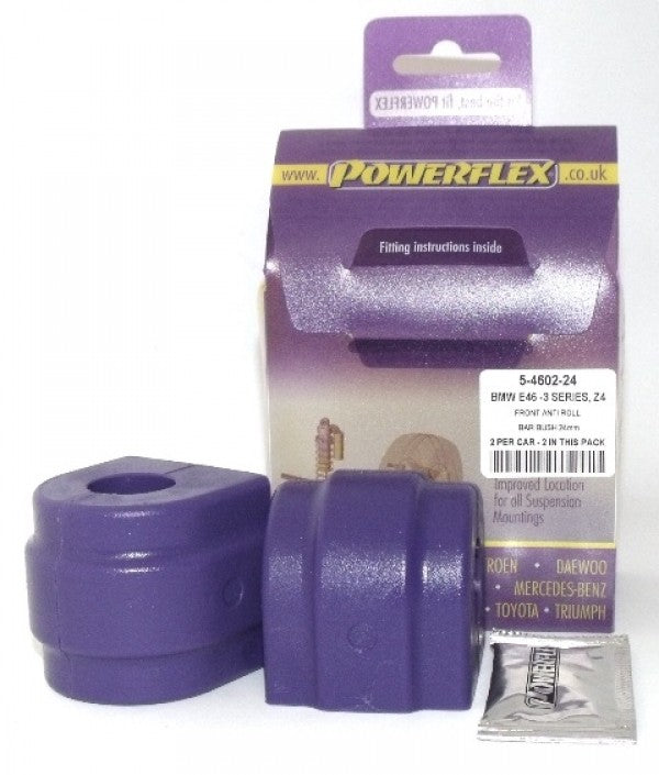 Delantero Barra Estabilizadora Silentblock 24Mm Powerflex PFF5-4602-24 APEXCORSE