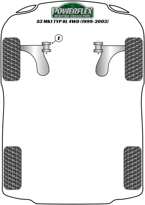 Delantero Barra Estabilizadora Montaje 20Mm Powerflex PFF3-503-20BLK APEXCORSE imagen 4