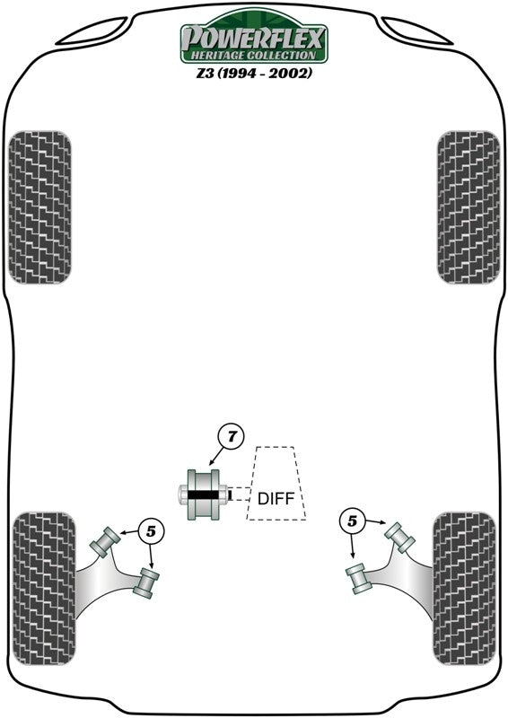 Delantero Barra Estabilizadora Montaje Silentblock 17Mm Powerflex PFR5-504-17 APEXCORSE imagen 4