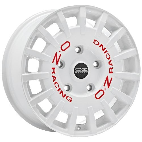 OZ LLANTA OZ RALLY RACING VAN 7,5x18 ET48 5x160 65,06 RACE WHITE ROJO LETTERING