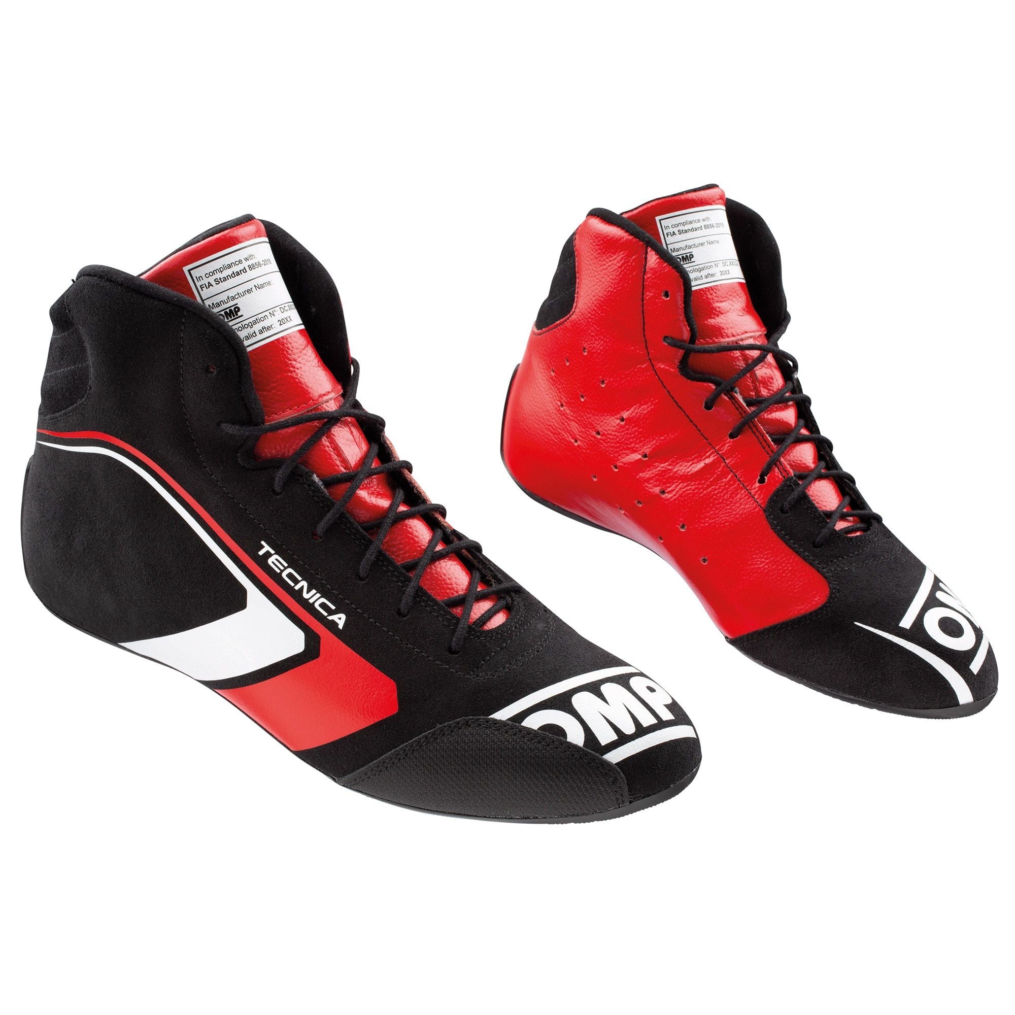 OMP ZAPATILLAS ONE EVO TECNICA NEGRO/ROJO TALLA 37 FIA 8856-2018 - OMP original APEXCORSE imagen 1