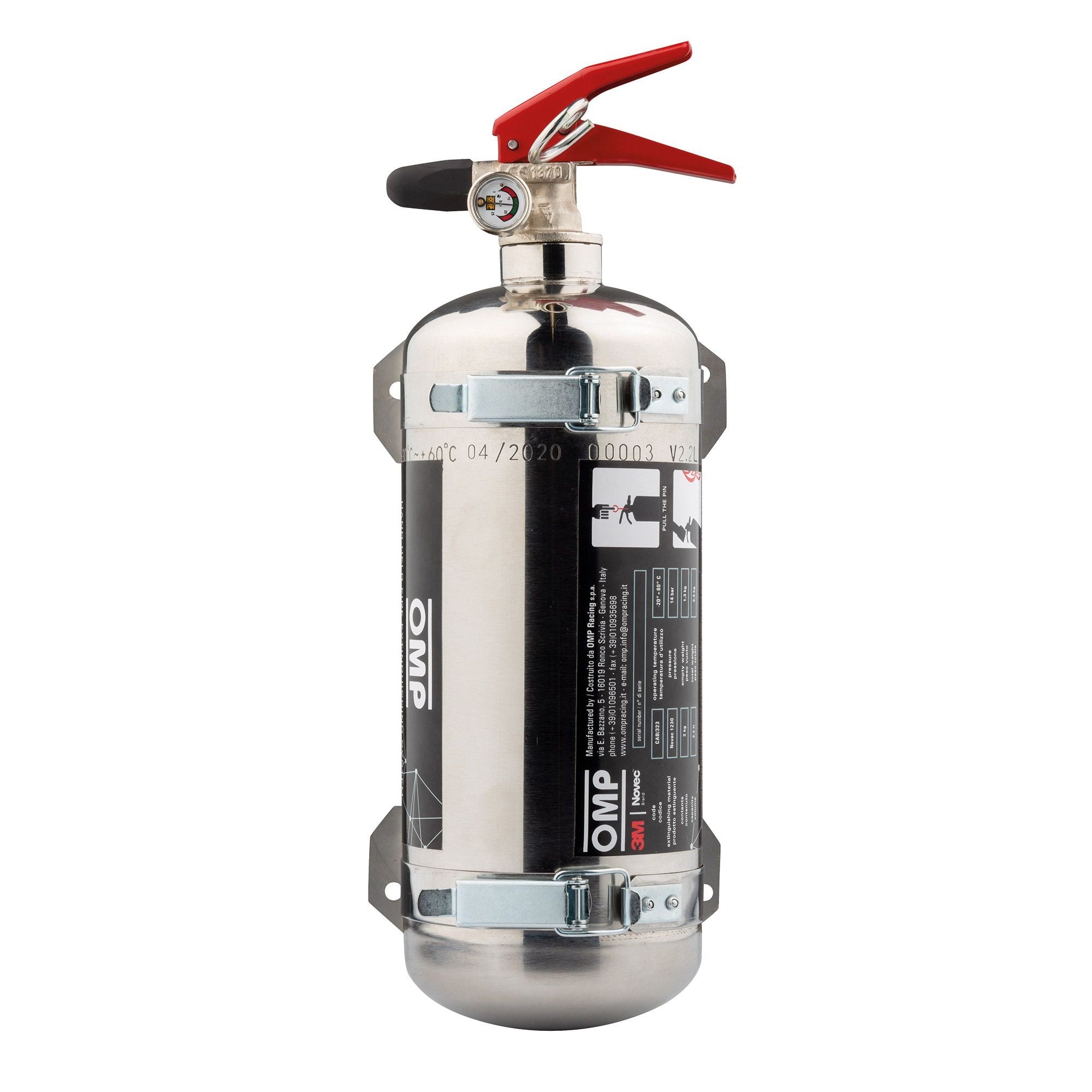 OMP EXTINTOR DE MANO NOVE 2KG BOTELLA INOX - OMP original APEXCORSE imagen 1