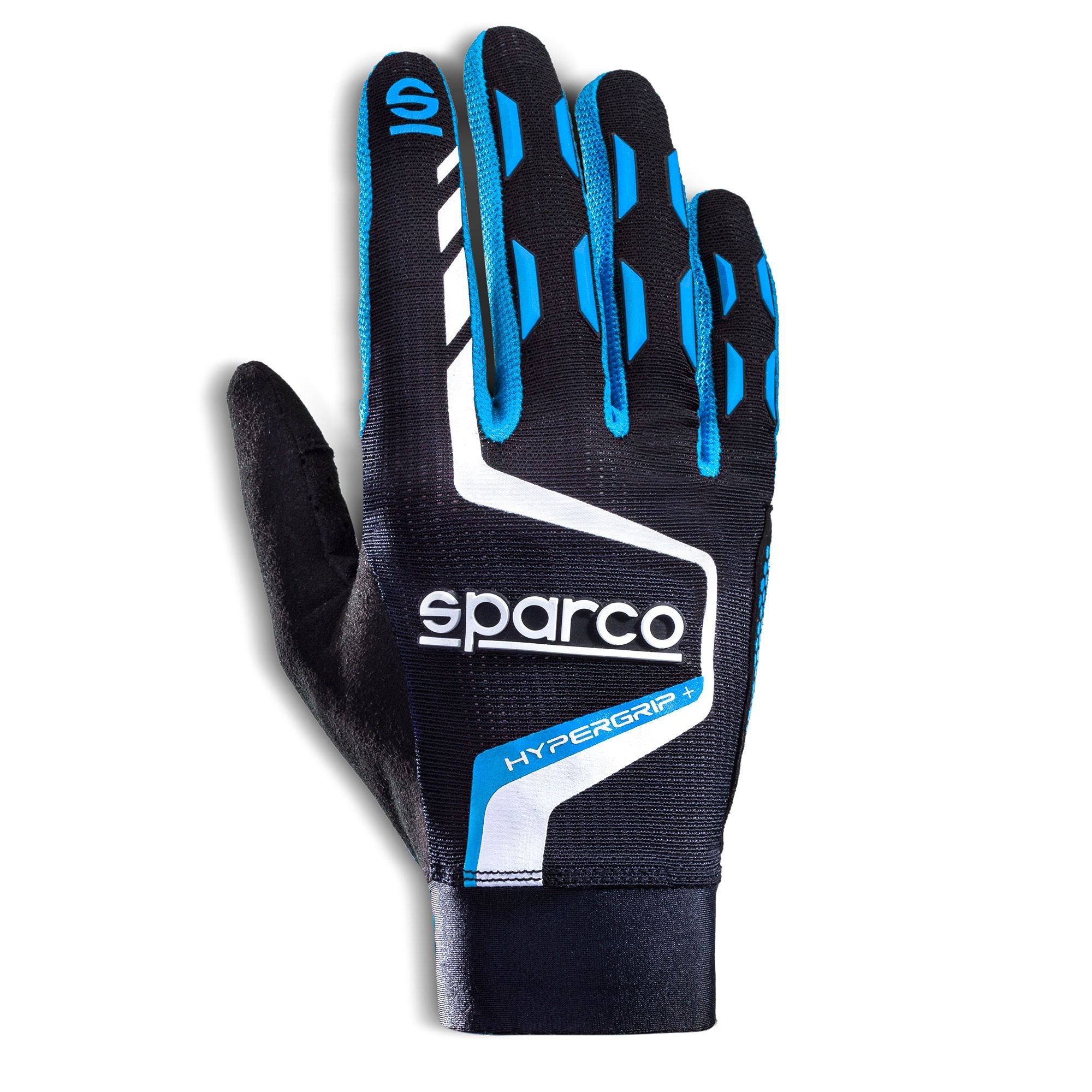 Sparco Guantes Hypergrip+ T 08 Negro/Azul - Sparco original | APEXCORSE