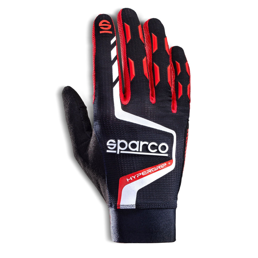 Sparco Guantes Hypergrip+ T 10 Negro/Rojo - Sparco original | APEXCORSE