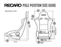 Asiento RECARO (Tuv) Pole Position - Velour Negro Piloto&Copiloto - RECARO original APEXCORSE