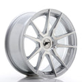 Japan Racing LLANTA JAPAN RACING JR21 17X8 ET 35 BLANK CB 74,1 SILVER