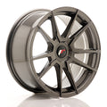 Japan Racing LLANTA JAPAN RACING JR21 17X8 ET 35 BLANK CB 74,1 GRIS