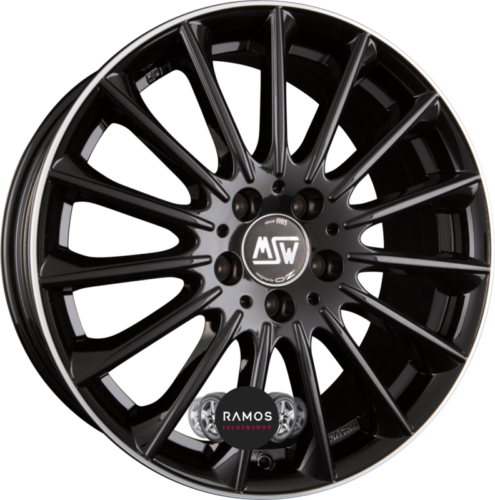 OZ LLANTA MSW MSW 30 7,5x18 ET40 5x112 73 NEGRO BRILLANTE+DIAMOND LIP
