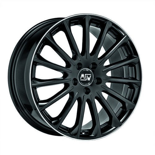 OZ LLANTA MSW MSW 30 8,5x18 ET48 5x112 73 NEGRO BRILLANTE+DIAMOND LIP