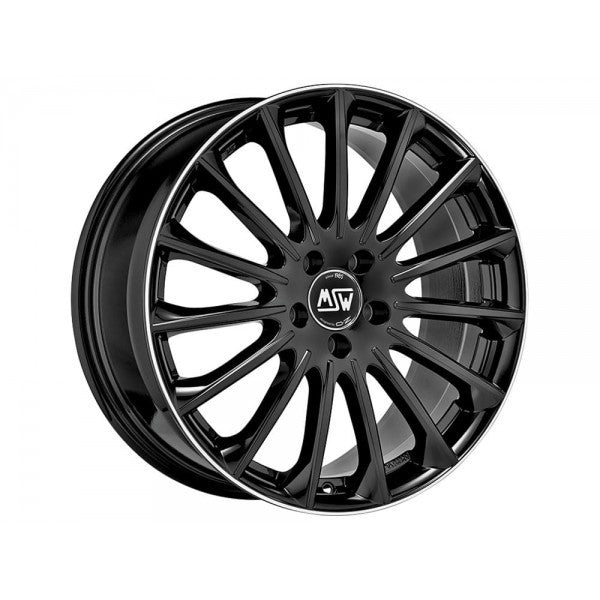 OZ LLANTA MSW MSW 30 7,5x18 ET33 5x112 73 NEGRO BRILLANTE+DIAMOND LIP