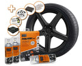 FOLIATEC Kit Pintura En Spray Para Llantas 2C Negro Brillante - FOLIATEC original APEXCORSE