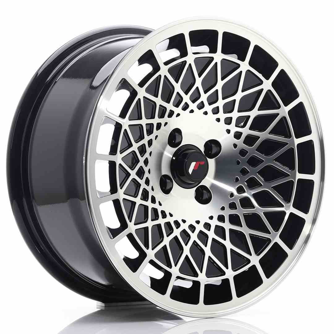 Japan Racing LLANTA JAPAN RACING JR14 16X8 ET25 BLANK NEGRO BRILLANTE MACHINED FACE