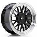 Japan Racing LLANTA JAPAN RACING JR23 17X8 ET40-45 BLANK NEGRO BRILLANTE W/MACHINED LIP