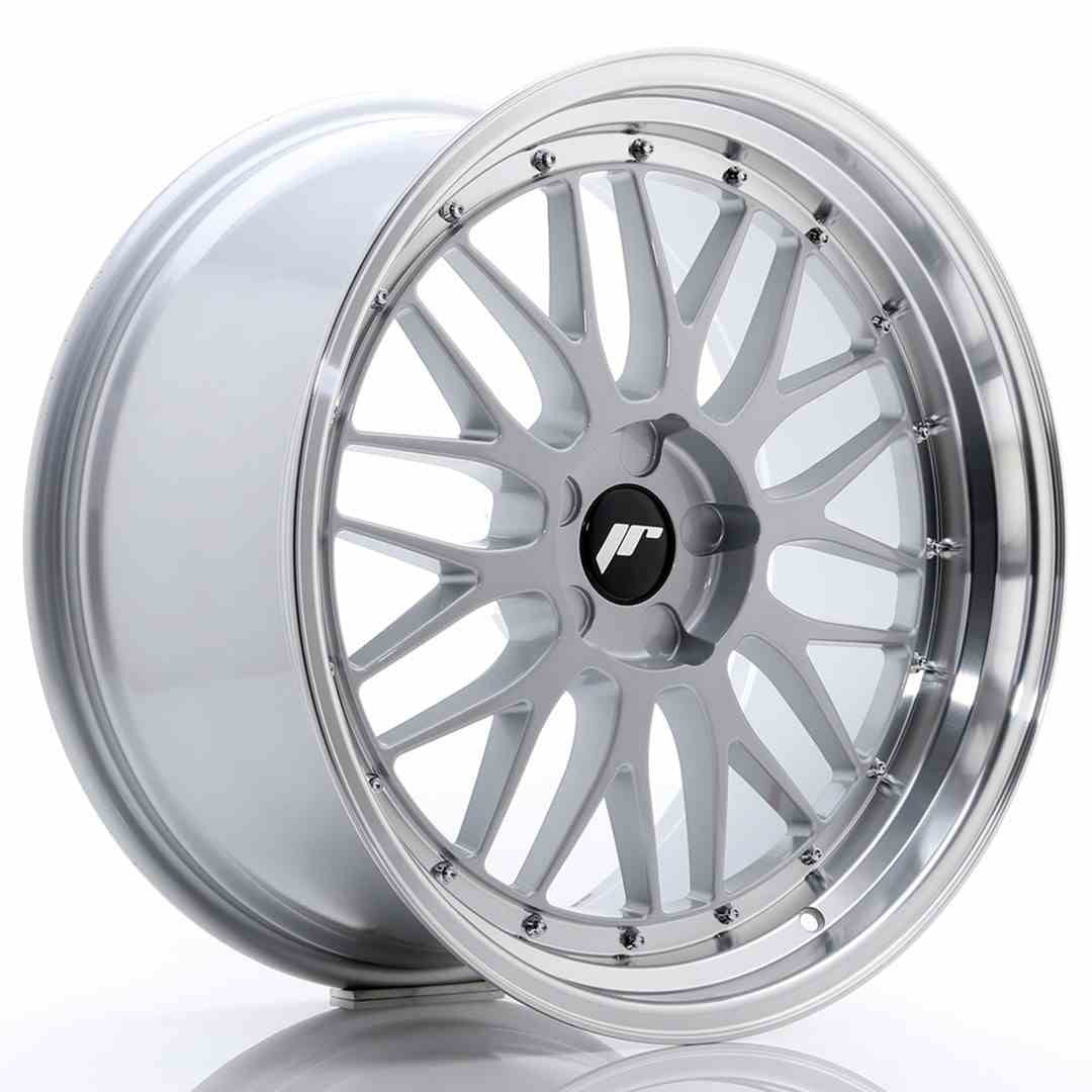 Japan Racing LLANTA JAPAN RACING JR23 20X10 ET38 5X120 HYPER SILVER W/MACHINED LIP