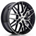 Japan Racing LLANTA JAPAN RACING JR28 17X7 ET35 5X100 NEGRO BRILLANTE MACHINED FACE