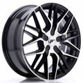 Japan Racing LLANTA JAPAN RACING JR28 17X7 ET35-45 BLANK NEGRO BRILLANTE MACHINED FACE