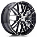 Japan Racing LLANTA JAPAN RACING JR28 17X7 ET40 4X100 NEGRO BRILLANTE MACHINED FACE