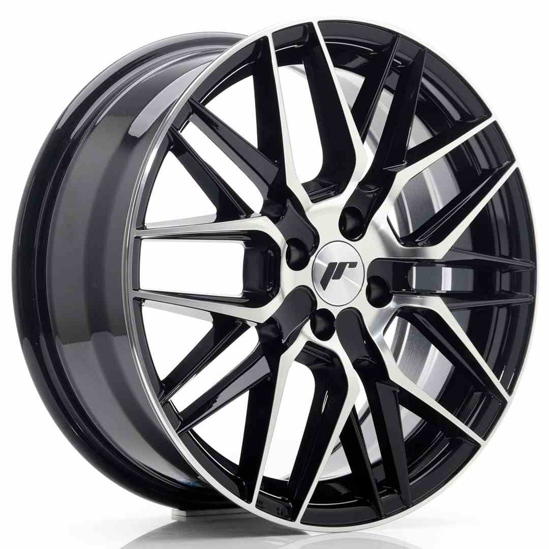 Japan Racing LLANTA JAPAN RACING JR28 17X7 ET40 4X100 NEGRO BRILLANTE MACHINED FACE