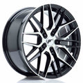 Japan Racing LLANTA JAPAN RACING JR28 17X8 ET40 5X112 NEGRO BRILLANTE MACHINED FACE