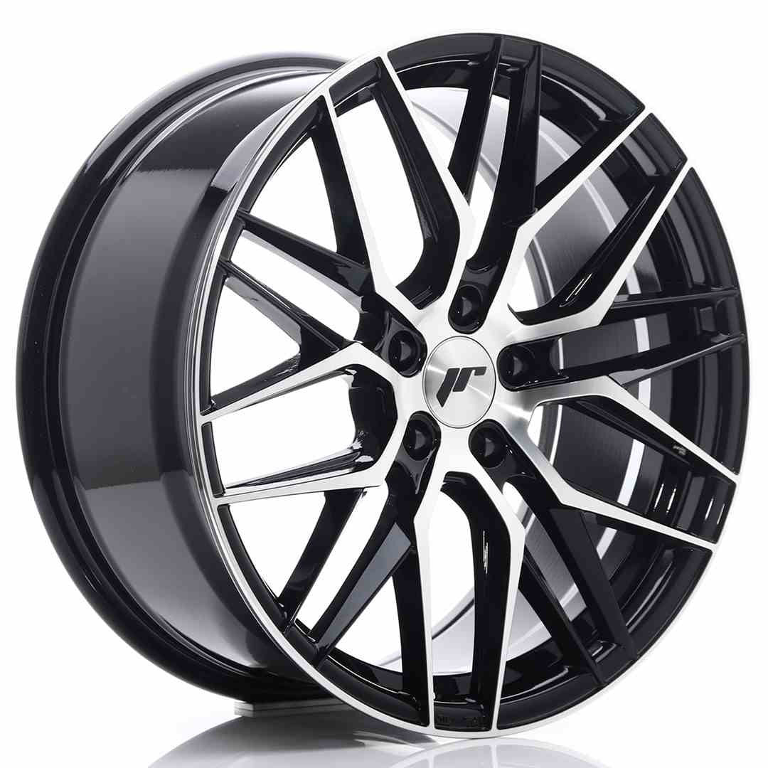 Japan Racing LLANTA JAPAN RACING JR28 19X8,5 ET35 5X112 NEGRO BRILLANTE MACHINED FACE