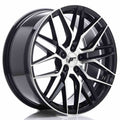 Japan Racing LLANTA JAPAN RACING JR28 19X8,5 ET35 5X120 NEGRO BRILLANTE MACHINED FACE