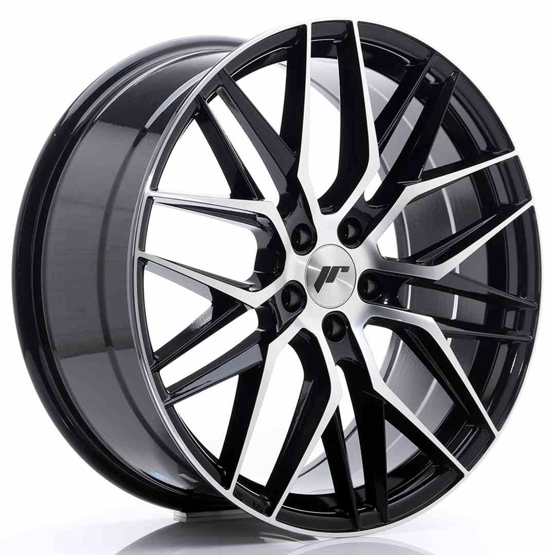 Japan Racing LLANTA JAPAN RACING JR28 20X8,5 ET40 5X114,3 NEGRO BRILLANTE MACHINED FACE
